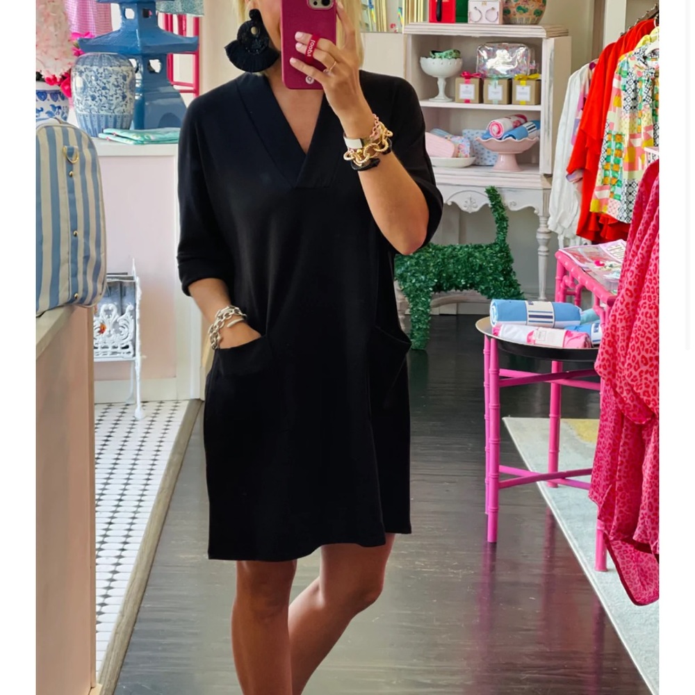 Black Pocket Dress - Medium - NWT